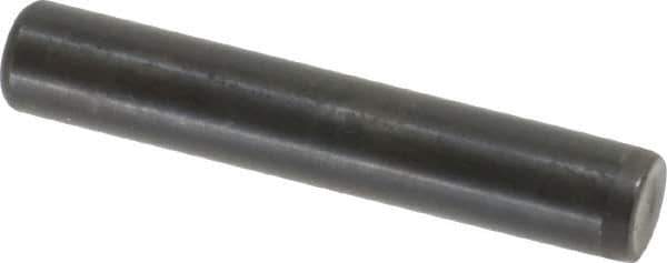 Holo-Krome - 7/16" Diam x 2-1/2" Pin Length Grade 8 Alloy Steel Standard Dowel Pin - Black Luster Finish, C 47-58 & C 60 (Surface) Hardness, 1 Beveled & 1 Rounded End - Eagle Tool & Supply