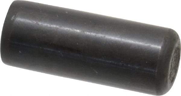 Holo-Krome - 1/2" Diam x 1-1/4" Pin Length Grade 8 Alloy Steel Standard Dowel Pin - Black Luster Finish, C 47-58 & C 60 (Surface) Hardness, 1 Beveled & 1 Rounded End - Eagle Tool & Supply