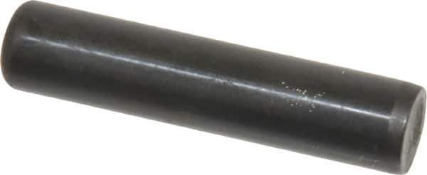 Holo-Krome - 1/2" Diam x 2-1/4" Pin Length Grade 8 Alloy Steel Standard Dowel Pin - Black Luster Finish, C 47-58 & C 60 (Surface) Hardness, 1 Beveled & 1 Rounded End - Eagle Tool & Supply