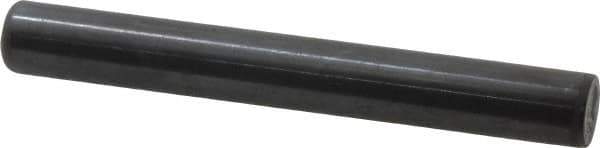 Holo-Krome - 1/2" Diam x 4" Pin Length Grade 8 Alloy Steel Standard Dowel Pin - Black Luster Finish, C 47-58 & C 60 (Surface) Hardness, 1 Beveled & 1 Rounded End - Eagle Tool & Supply