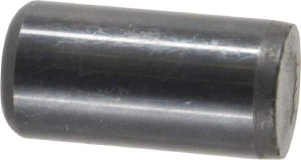 Holo-Krome - 5/8" Diam x 1-1/4" Pin Length Grade 8 Alloy Steel Standard Dowel Pin - Black Luster Finish, C 47-58 & C 60 (Surface) Hardness, 1 Beveled & 1 Rounded End - Eagle Tool & Supply