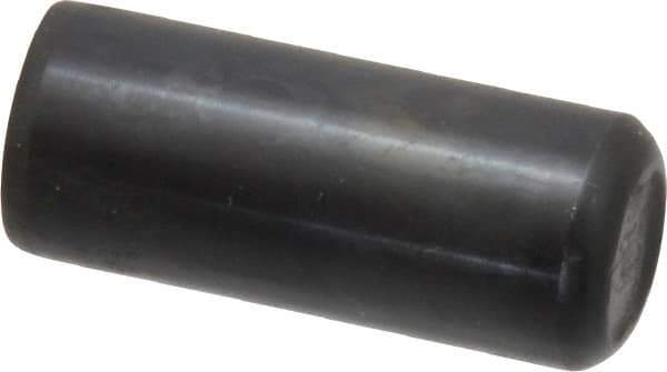 Holo-Krome - 5/8" Diam x 1-1/2" Pin Length Grade 8 Alloy Steel Standard Dowel Pin - Black Luster Finish, C 47-58 & C 60 (Surface) Hardness, 1 Beveled & 1 Rounded End - Eagle Tool & Supply