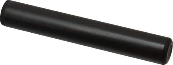 Holo-Krome - 5/8" Diam x 4" Pin Length Grade 8 Alloy Steel Standard Dowel Pin - Black Luster Finish, C 47-58 & C 60 (Surface) Hardness, 1 Beveled & 1 Rounded End - Eagle Tool & Supply
