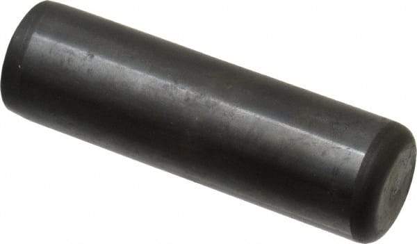 Holo-Krome - 3/4" Diam x 2-1/2" Pin Length Grade 8 Alloy Steel Standard Dowel Pin - Black Luster Finish, C 47-58 & C 60 (Surface) Hardness, 1 Beveled & 1 Rounded End - Eagle Tool & Supply