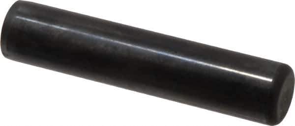 Holo-Krome - 3/4" Diam x 3-1/2" Pin Length Grade 8 Alloy Steel Standard Dowel Pin - Black Luster Finish, C 47-58 & C 60 (Surface) Hardness, 1 Beveled & 1 Rounded End - Eagle Tool & Supply