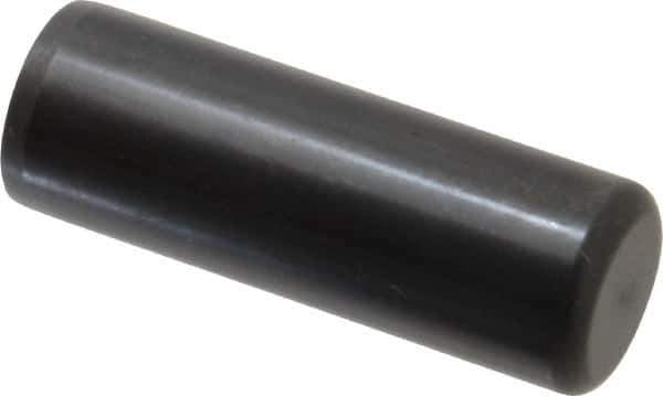 Holo-Krome - 7/8" Diam x 2-1/2" Pin Length Grade 8 Alloy Steel Standard Dowel Pin - Black Luster Finish, C 47-58 & C 60 (Surface) Hardness, 1 Beveled & 1 Rounded End - Eagle Tool & Supply