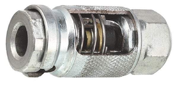 Lincoln - 250 Operating psi, 2-1/2" Long, 1/4 Thread, Grease Gun Air Coupler - NPT (F) Thread - Eagle Tool & Supply