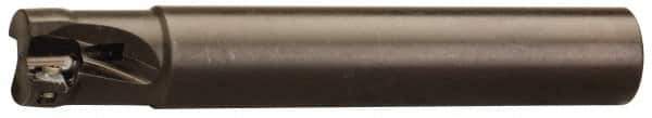 Seco - 1-1/2" Cut Diam, 0.43" Max Depth of Cut, 1-1/4" Shank Diam, Indexable Plunge End Mill - Weldon Shank, SCET 1206 Insert Style, R217.79-12A Toolholder Style, Through Coolant - Eagle Tool & Supply