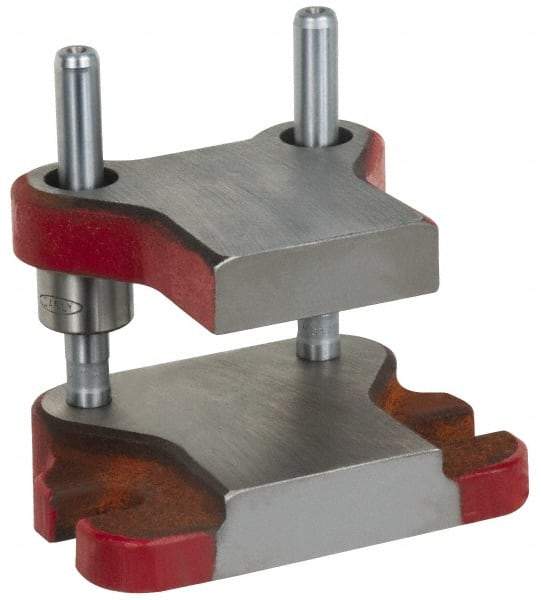 Anchor Danly - 5" Guide Post Length, 1" Die Holder Thickness, 5" Radius, Kick Press Semi Steel Die Set - 6" Overall Width x 4-11/16" Overall Depth - Eagle Tool & Supply