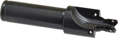 Allied Machine and Engineering - IS0 11926-1, SAE J1926-1/MS-16142 Standard, 7/16-20" Thread, 4 Tube Dash Number, 12° Porting Angle, 0.386" Pilot Diam, 5/8" Shank Diam, Indexable Spade Blade Insert Porting Tool - 2 Porting Inserts, 3.402" Overall Length - Eagle Tool & Supply