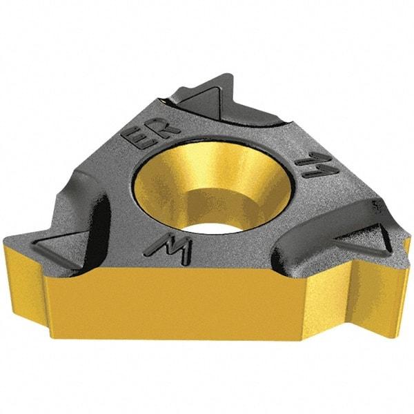 Iscar - 16EL External Left Hand 11 Whitworth Laydown Threading Insert - Grade IC250, TiCN/TiN Coated Carbide, 9.53mm Inscribed Circle - Eagle Tool & Supply