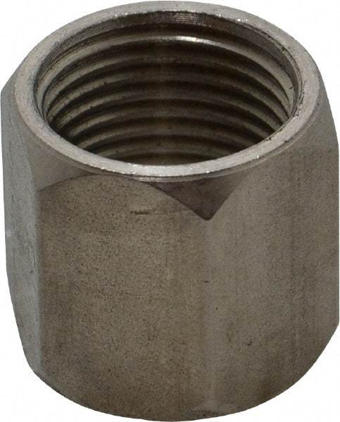 Made in USA - 1/2" Tube OD, 37° Stainless Steel Flared Tube Nut - 3/4-16 UNF, Flare Ends - Eagle Tool & Supply