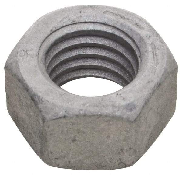 Armor Coat - 7/16-14 UNC Steel Right Hand Hex Nut - 11/16" Across Flats, 3/8" High, Armor Coat Finish - Eagle Tool & Supply