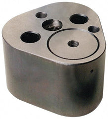 Dayton Lamina - 1/4" Shank Diam, 1-3/4" Base Length x 1.72" Base Width x 1-1/4" Base Height, 5/16-18 Thread, Alloy Steel Mold Punch Retainer - 1/8" Dowel Diam, 3/4" Length Between Dowel & Screw, 1-1/2" Thread Length, Ball Lock, Light Duty (LRT) Series - Eagle Tool & Supply