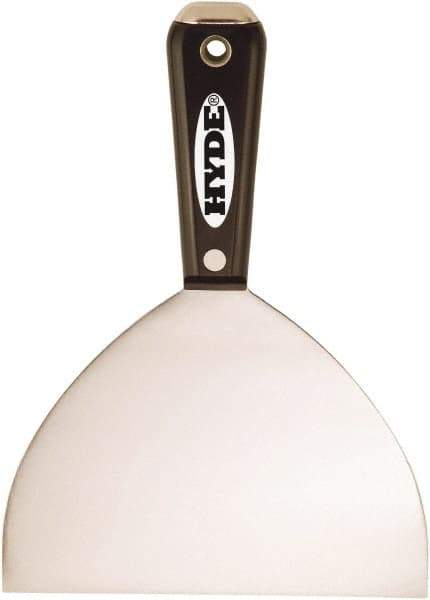 Hyde Tools - 6" Wide Flexible Blade Stainless Steel Joint Knife - Flexible, Nylon Handle - Eagle Tool & Supply