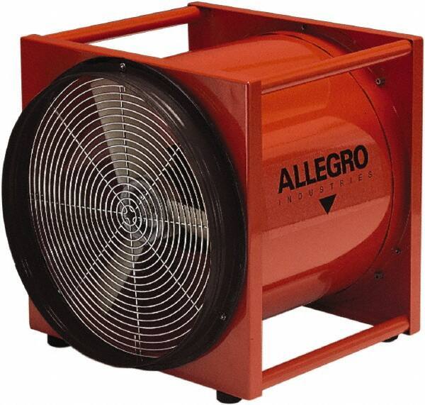 Allegro - 16" Inlet, Electric AC Axial Blower - 0.5 hp, 2,900 CFM (Free Air), Explosion Proof, 230 Max Voltage Rating - Eagle Tool & Supply