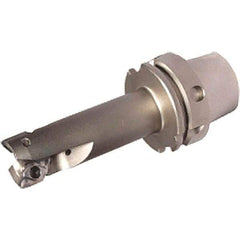 Iscar - 1-1/4" Cut Diam, 0.622" Max Depth of Cut, Indexable Square Shoulder End Mill - HM90 APCR 1605.. Inserts, HSK63A Taper Shank, 90° Lead Angle, Through Coolant, Series Helialu - Eagle Tool & Supply