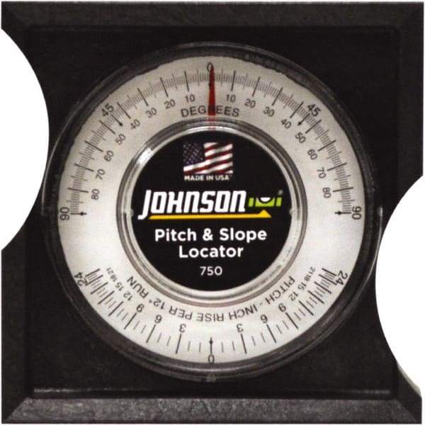 Johnson Level & Tool - (4) 90° Measuring Range, Protractor - Accuracy Up to 0.30° - Eagle Tool & Supply
