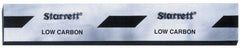 Starrett - 24 x 2-1/2 x 1/2 Inch, AISI Type C1018, Low Carbon Steel Flat Stock - + 0.625 Inch Long Tolerance, + 0.000-0.005 Inch Wide Tolerance, +/- 0.001 Inch Thickness and Square Tolerance - Eagle Tool & Supply