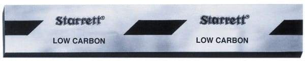 Starrett - 24 x 2 x 1/2 Inch, AISI Type C1018, Low Carbon Steel Flat Stock - + 0.625 Inch Long Tolerance, + 0.000-0.005 Inch Wide Tolerance, +/- 0.001 Inch Thickness and Square Tolerance - Eagle Tool & Supply