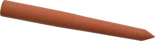Norton - 3" Long x 5/16" Diam x 5/16" Thick, Aluminum Oxide Sharpening Stone - Round, Fine Grade - Eagle Tool & Supply