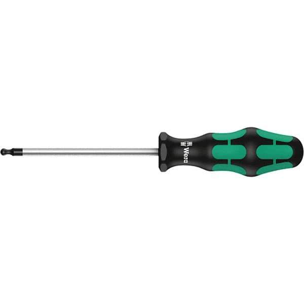 Wera - T15 Torx Driver - 3-1/8" Blade Length, 7-1/64" OAL, Ergonomic Handle, Chrome Plated Steel - Eagle Tool & Supply