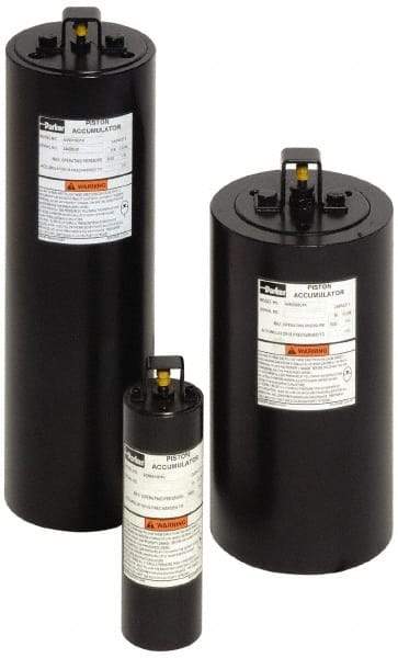 Parker - Piston Accumulators Fluid Capacity: 1 Gallon Fluid Capacity in Cubic Inches: 231 - Eagle Tool & Supply