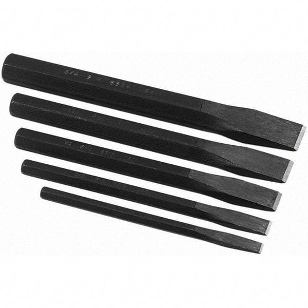 SK - Chisel Sets - 5PC 1/4-3/4" FLAT CHISEL SET - Eagle Tool & Supply