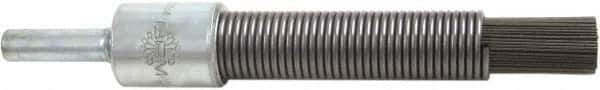 Brush Research Mfg. - 1/2" Brush Diam, End Brush - 1/4" Diam Shank, 1,200 Max RPM - Eagle Tool & Supply