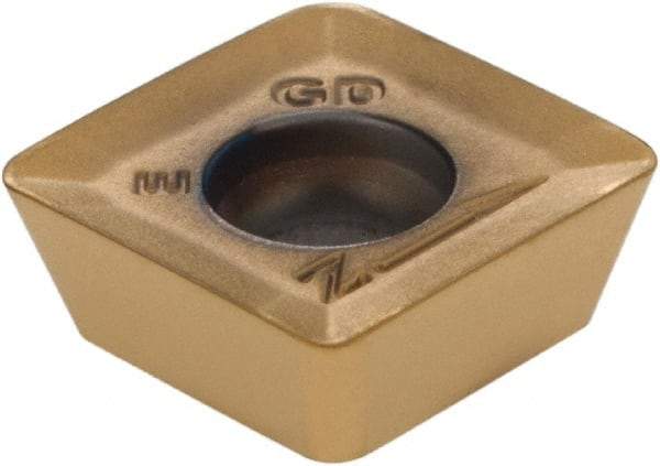 Kennametal - SDET433 Grade KC725M Carbide Milling Insert - TiN/TiCN/TiN Finish, 3/16" Thick, 1/2" Inscribed Circle, 1.19mm Corner Radius - Eagle Tool & Supply