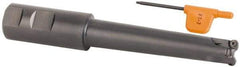 Kennametal - 3/4" Cutting Diam, 1" Shank Diam, 3/4" Max Depth of Cut, Straight Shank Indexable Copy End Mill - 3 Inserts, RD.X 07.. Insert, KDM Toolholder, Through Coolant - Eagle Tool & Supply