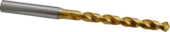 OSG - Letter E (1/4) 120° Vanadium High Speed Steel Jobber Drill - TiN Finish, Right Hand Cut, Spiral Flute, Straight Shank, 107mm OAL, Standard Point - Eagle Tool & Supply