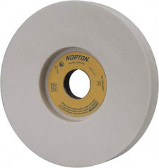 Norton - 7" Diam x 1-1/4" Hole x 1" Thick, J Hardness, 60 Grit Surface Grinding Wheel - Aluminum Oxide, Type 5, Medium Grade, 3,600 Max RPM, Vitrified Bond, One-Side Recess - Eagle Tool & Supply