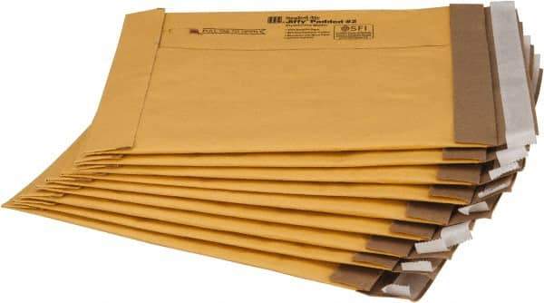 Made in USA - 12" Long x 8-1/2" Wide Peel-Off Self-Seal Jiffy Padded Mailer - Eagle Tool & Supply