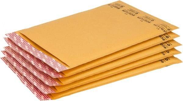 Made in USA - 12" Long x 7-1/4" Wide Peel-Off Self-Seal Jiffylite Bubble Cushioned Mailer - Eagle Tool & Supply