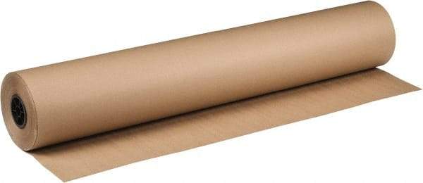 Made in USA - 900' Long x 48" Wide Roll of Recycled Kraft Paper - 8-1/2" OD, 40 Lb Paper Weight, 53 Lb per Roll - Eagle Tool & Supply