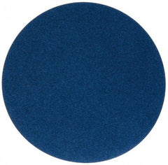 Norton - 16" Diam, 60 Grit Zirconia Alumina Adhesive PSA Disc - Coarse Grade, Blue, Y Weighted Backing, Flexible - Eagle Tool & Supply