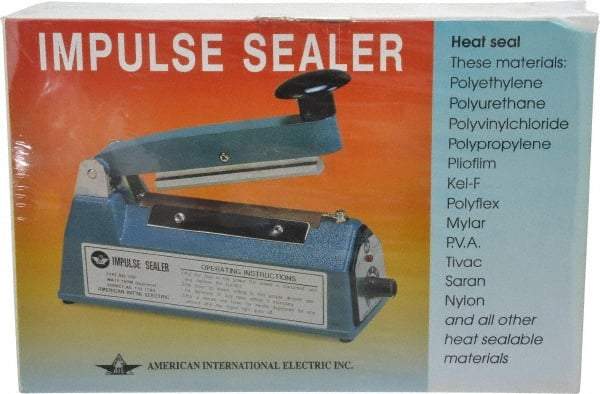 Value Collection - 4" Max Seal, 4 mil Thick, Table Top Thermal Impulse Sealer - 160 Watts - Eagle Tool & Supply