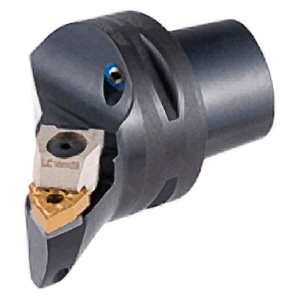 Iscar - Left Hand Cut, Size C4, WN.. Insert Compatiblity, External Modular Turning & Profiling Cutting Unit Head - 27mm Ctr to Cutting Edge, 50mm Head Length, Through Coolant, Series Multi-Wedge - Eagle Tool & Supply