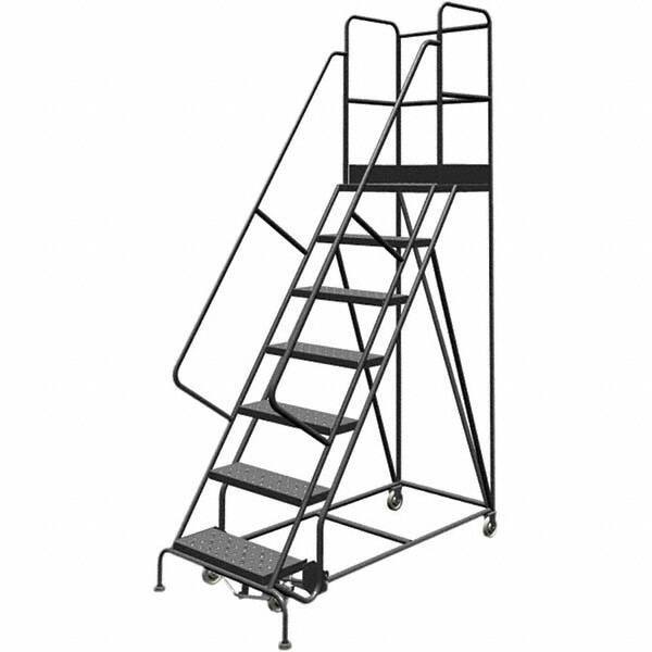 TRI-ARC - Rolling & Wall Mounted Ladders & Platforms Type: Rolling Warehouse Ladder Style: Rolling Platform Ladder - Eagle Tool & Supply