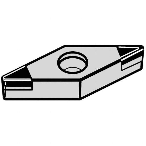 Kennametal - VBGW222 MT Grade KBH20 PCBN Turning Insert - Nano-Composite Finish, 35° Diamond, 1/4" Inscr Circle, 1/8" Thick, 1/32" Corner Radius - Eagle Tool & Supply