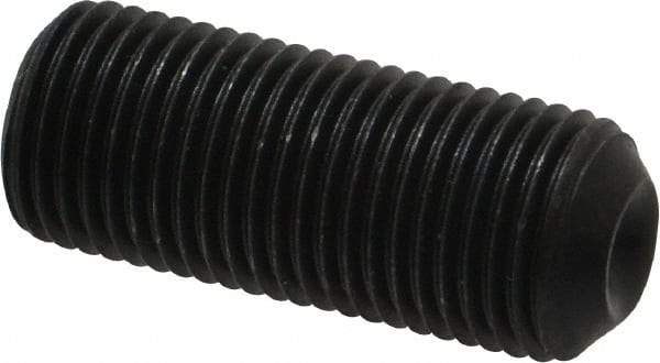 Value Collection - 1/2-20 UNF, 1-1/4" OAL, Cup Point Set Screw - Grade ASTM F912 Alloy Steel, 1/4" Key - Eagle Tool & Supply