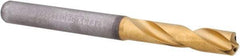 Kennametal - 5.6mm 140° Spiral Flute Solid Carbide Screw Machine Drill Bit - Multilayer TiAlN Finish, Right Hand Cut, 28mm Flute Length, 66mm OAL, Standard Point, Straight Shank, Through Coolant - Eagle Tool & Supply