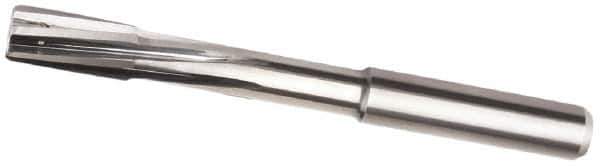 Kennametal - 5mm Carbide-Tipped 4 Flute Chucking Reamer - Helical Flute, 6mm Straight Shank, 12mm Flute Length, 74mm OAL - Eagle Tool & Supply