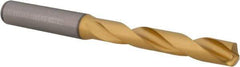 Kennametal - 8.5mm 140° Solid Carbide Jobber Drill - Multilayer TiAlN Finish, Right Hand Cut, Spiral Flute, Straight Shank, 103mm OAL, Standard Point - Eagle Tool & Supply