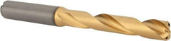 Kennametal - 10.5mm 140° Solid Carbide Jobber Drill - Multilayer TiAlN Finish, Right Hand Cut, Spiral Flute, Straight Shank, 118mm OAL, Standard Point - Eagle Tool & Supply
