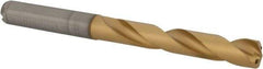Kennametal - 5/16" 140° Solid Carbide Jobber Drill - Multilayer TiAlN Finish, Right Hand Cut, Spiral Flute, Straight Shank, 91mm OAL, Standard Point - Eagle Tool & Supply
