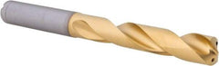 Kennametal - 12mm 140° Solid Carbide Jobber Drill - Multilayer TiAlN Finish, Right Hand Cut, Spiral Flute, Straight Shank, 118mm OAL, Standard Point - Eagle Tool & Supply