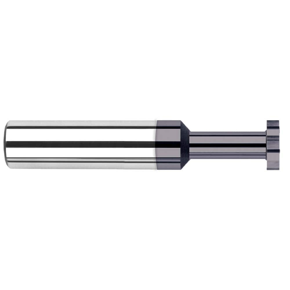 Harvey Tool - 7/16" Cut Diam, 1/32" Cut Width, 7/16" Shank, Straight-Tooth Woodruff Keyseat Cutter - Exact Industrial Supply