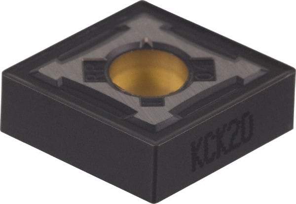 Kennametal - CNMG433 RP Grade KCK20 Carbide Turning Insert - TiCN/Al2O3 Finish, 80° Diamond, 1/2" Inscr Circle, 3/16" Thick, 3/64" Corner Radius - Eagle Tool & Supply